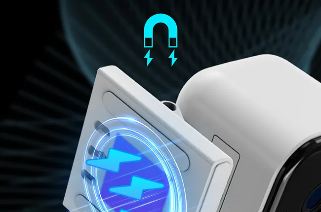 Magnetic Screw-Free Mount & Bluetooth Quick Setup