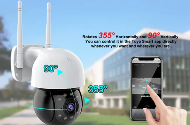 PTZ Rotation, Dual WiFi Antennas & Flexible Storage