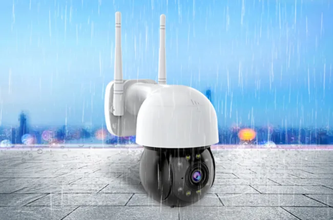 360° Panoramic PTZ Rotation, No Monitoring Blind Spots