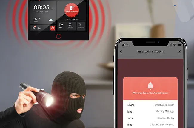 Multi-Alarm Notification & Smart Voice Assistant Compatibility