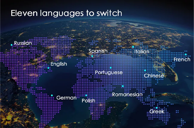 11 Global Switchable Languages