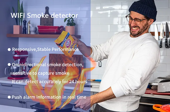 24H Omni-directional Sensitive Smoke Detection