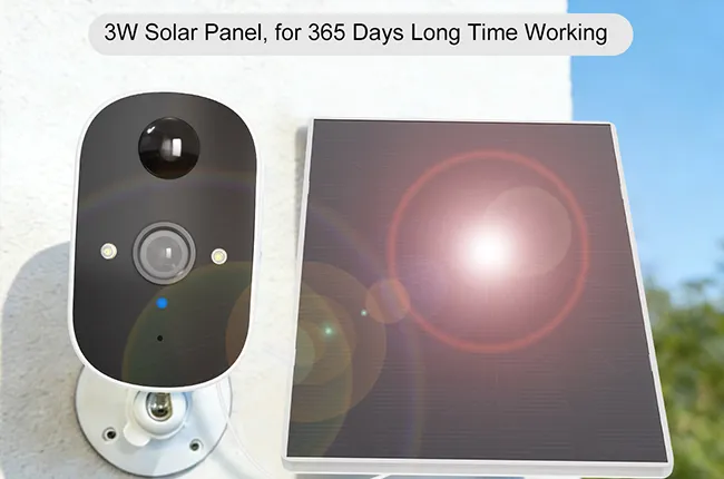 3W Solar Panel + 5000mAh Large Capacity Battery