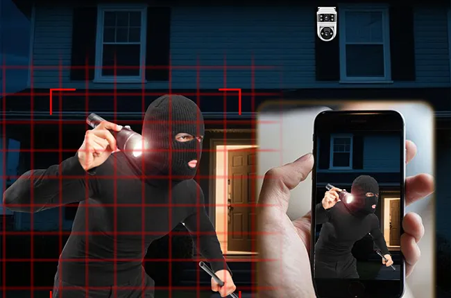 Smart Human Tracking & Two-Way Audio Intercom