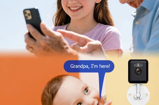 Two-Way Voice Intercom & Built-In Sensitive Microphone