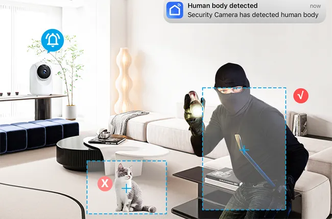 AI Human Detection & Smart Motion Tracking