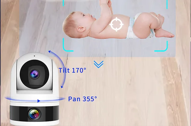 355° Pan 170° Tilt Auto Human Tracking