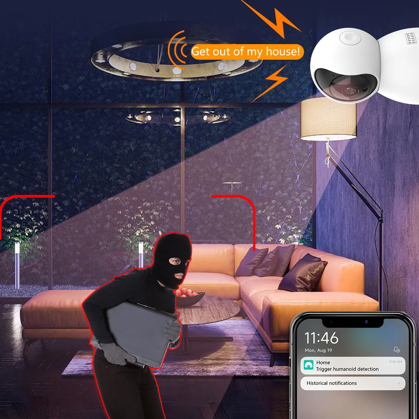 All-in-One Perimeter Intrusion Alarm System for Full-Site Protection