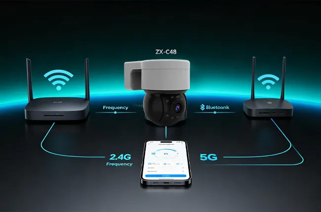 Dual‑Band WiFi & Bluetooth Quick Network Configuration