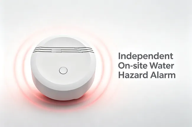 Independent On‑site Water Hazard Alarm
