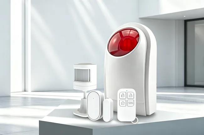 110dB Loud Sound‑Light Deterrent Alarm