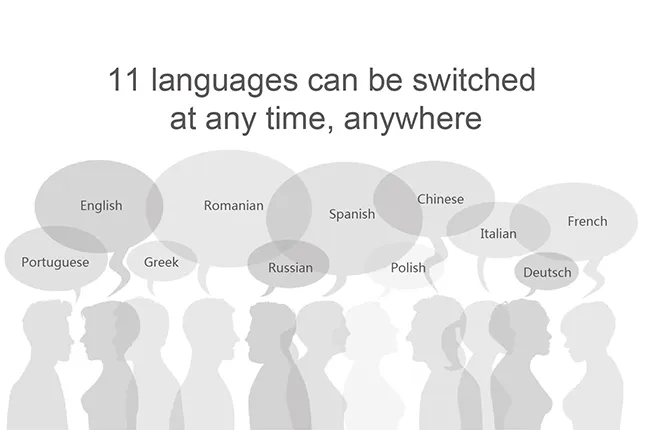 11‑Language Switchable & Versatile Phone Remote Functions